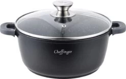 Cheffinger Kookpan/Diepe Pan Met Deksel - 20cm - 2,5L