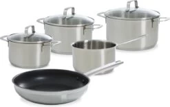BK Bistro Pannenset - 5-delig - Incl. Koekenpan 24 Cm - PFAS Vrij