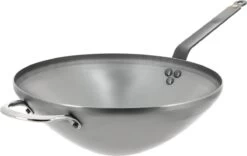 DeBuyer - Mineral B Wok 40cm - Staal - Tegengreep
