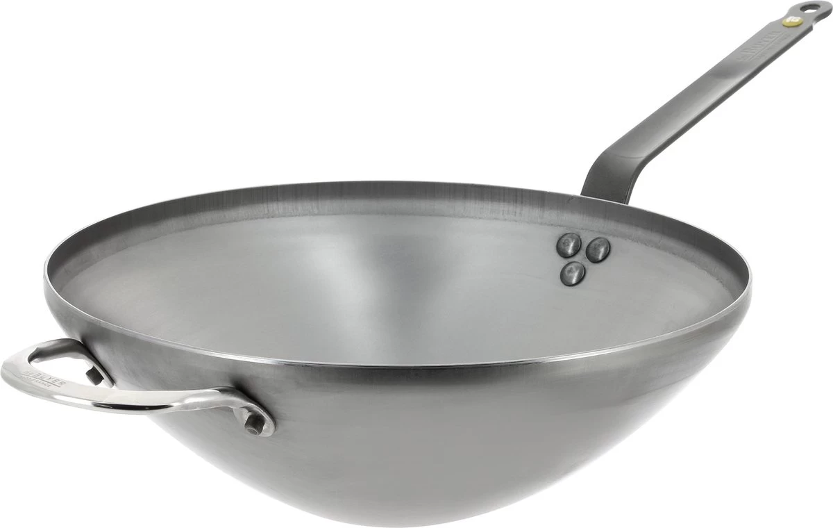 DeBuyer - Mineral B Wok 40cm - Staal - Tegengreep 1 DeBuyer - Mineral B Wok 40cm - Staal - Tegengreep