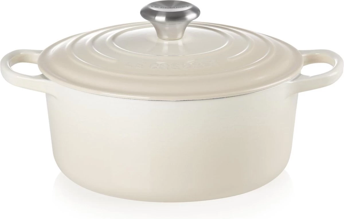 Le Creuset Braadpan Signature Meringue - ø 24 Cm / 4.2 Liter 2 Le Creuset Braadpan Signature Meringue - ø 24 Cm / 4.2 Liter - Afbeelding 2