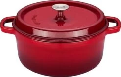 Sola - Braadpan Cm Oranje/rood Gietijzer