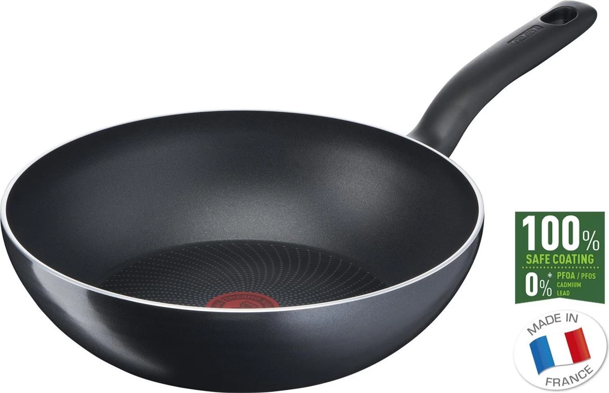 Tefal Start'easy Wokpan 28 Cm - PFOA Vrij - Geschikt Voor Alle Warmtebronnen 2 Tefal Start'easy Wokpan 28 Cm - PFOA Vrij - Geschikt Voor Alle Warmtebronnen - Afbeelding 2
