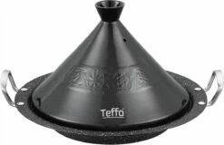 Tajine Teffo - Graniet - Geschikt Voor Alle Kookplaten, Inclusief Inductie - Zwart
