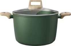 Forest, Soeppan Met Deksel – Ø 24 Cm – 100% Gerecycled Aluminium – Geschikt Voor Alle Warmtebronnen - Duurzame Pan – Stamppotpan – Sudderpan – PFOA Vrij - 8.6 L