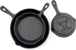 Gietijzeren Pannenset - Cast Iron Skillets - BBQ Skilletset -Korting Op Keukengerei 1200x786