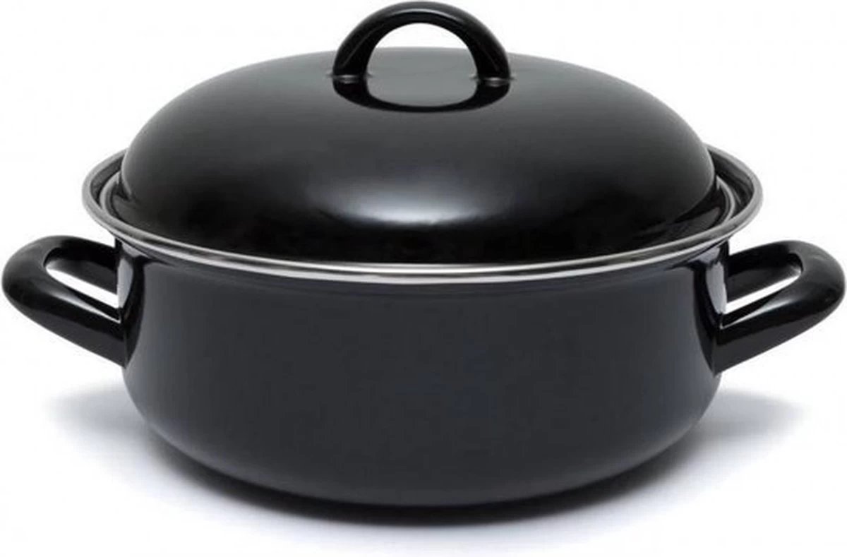 CasaLupo Emaille Braadpan Cooking - ø 28 Cm / 6 Liter 4 CasaLupo Emaille Braadpan Cooking - ø 28 Cm / 6 Liter - Afbeelding 4