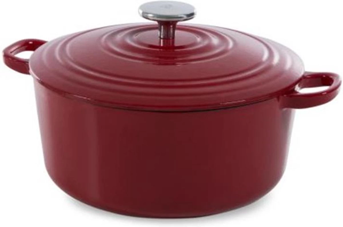 BK Bourgogne Braadpan Ø 20 Cm - Rood - Gietijzer - Inductie 5 BK Bourgogne Braadpan Ø 20 Cm - Rood - Gietijzer - Inductie - Afbeelding 5