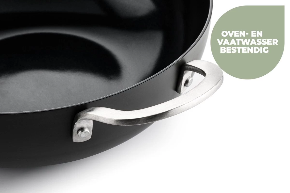 ISENVI Murray Keramische Kookpan 24 CM - RVS Greep 7 ISENVI Murray Keramische Kookpan 24 CM - RVS Greep - Afbeelding 7