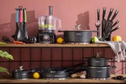 Swiss Pro+ - SWP41D22 - Pannenset 41 Delig - Foodprocessor - Messenblok 8 Delig - Kookgerei Set Met Houder 7 Delig - Starters Pakket - 2022 Serie - Limited Edition -uitzet -Korting Op Keukengerei 1200x799 112