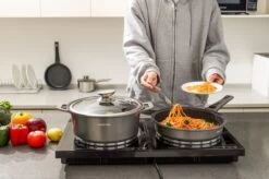 Swiss Pro+ | Set 14 Delige Pannenset | Inductie - Pannensets - Glazen Deksel - Met Afneembare Handgreep - Marmeren Interieur -PFAS-vrij | Grey / Silver 14 Swiss Pro+ | Set 14 Delige Pannenset | Inductie - Pannensets - Glazen Deksel - Met Afneembare Handgreep - Marmeren Interieur -PFAS-vrij | Grey / Silver -Korting Op Keukengerei 1200x799 119