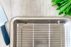 YUGN COMBI Set Braadslede Ovenschaal Combi Braadslee Oven Set - 2x Braadslede Met Rooster Voor Ovengerechten - 36x27x7CM En 40x30x7CM En Inclusief Bakkwast - Cadeau- Cadeautip -Korting Op Keukengerei 1200x799 155