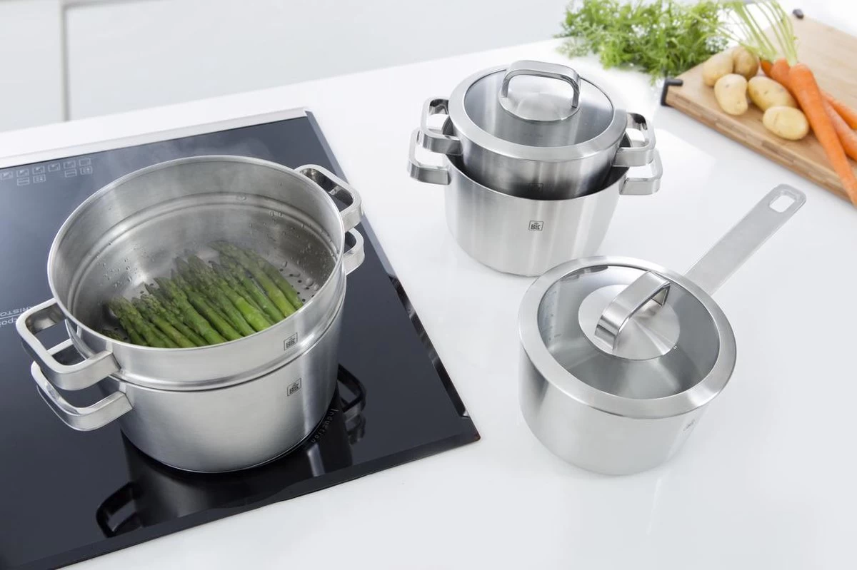 BK Conical Glas Pannenset - 4-delig - Glazen Deksels 2 BK Conical Glas Pannenset - 4-delig - Glazen Deksels - Afbeelding 2