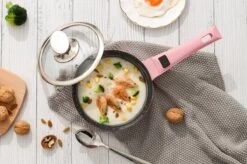 Royalty Line Inductie Pannenset - Luxe 14-delige Pannenset Marmeren Coating - Pannen Met Afneembare Handvaten - Oven-Ready - PFAS-Vrij - Voor Alle Warmtebronnen - Afneembare Koudgrepen - Antiaanbaklaag - Koekenpan Met Glazen Deksels - Roze -Korting Op Keukengerei 1200x799 97