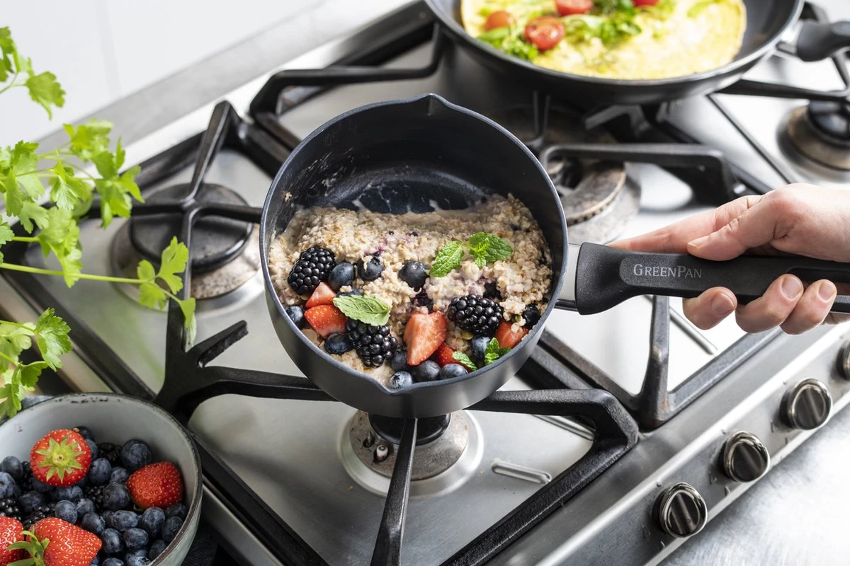 GreenPan Memphis Pannenset - 4-delig - Zwart - Inductie - PFAS-vrij 8 GreenPan Memphis Pannenset - 4-delig - Zwart - Inductie - PFAS-vrij - Afbeelding 8