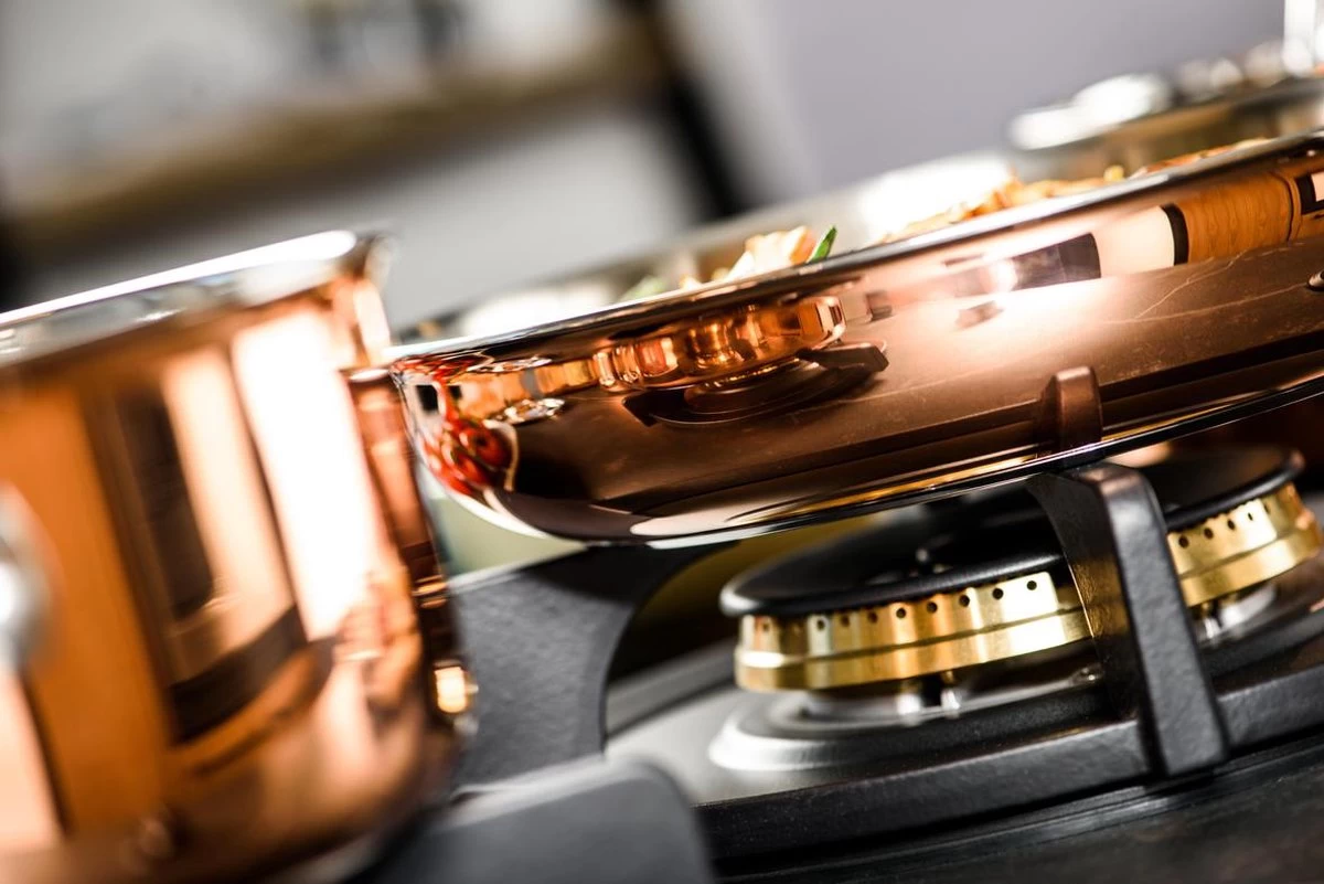 Koekenpan Ø26cm Met Deksel - Inductie - Koper - DUCQ 5 Koekenpan Ø26cm Met Deksel - Inductie - Koper - DUCQ - Afbeelding 5