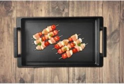 Eurolux Teppanyaki Plaat Met Grepen - 41 X 24 X 2.5 Cm - Zwart - Aluminium - Geschikt Voor Alle Warmtebronnen -Korting Op Keukengerei 1200x809 2