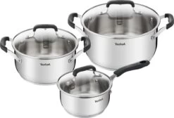 Tefal Cook & Cool E493S6 - Set 3-delig (kookpan 20/24 + Steelpan 16)