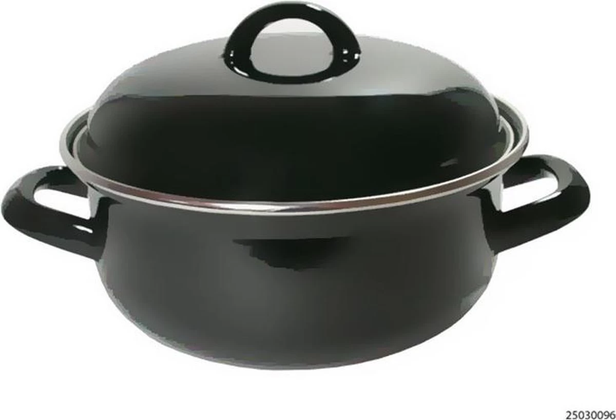 CasaLupo Emaille Braadpan Cooking - ø 28 Cm / 6 Liter 7 CasaLupo Emaille Braadpan Cooking - ø 28 Cm / 6 Liter - Afbeelding 7