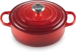 Le Creuset - Gietijzeren - Lage Braadpan - 24cm - Kersenrood 24 Le Creuset - Gietijzeren - Lage Braadpan - 24cm - Kersenrood -Korting Op Keukengerei 1200x821 7