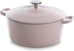 BK Bourgogne Braadpan Ø 24 Cm - Roze - Gietijzer - Inductie