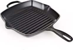 Le Creuset Gietijzeren Vierkante Grillpan - 26cm - Mat Zwart