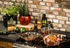 Koekenpan Ø26cm Met Deksel - Inductie - Koper - DUCQ 14 Koekenpan Ø26cm Met Deksel - Inductie - Koper - DUCQ -Korting Op Keukengerei 1200x832 1