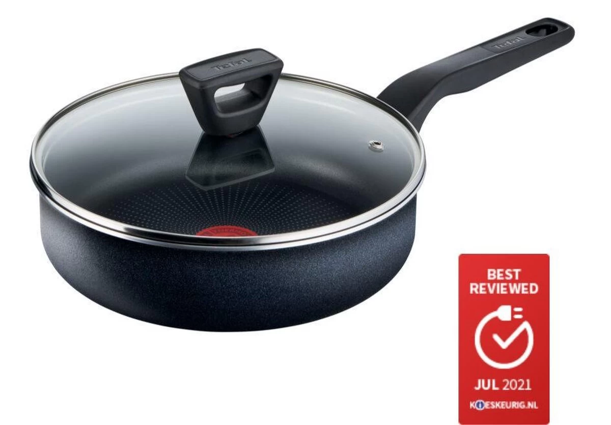 Tefal XL Force Hapjespan 24 Cm + Deksel - Niet Geschikt Voor Inductie 2 Tefal XL Force Hapjespan 24 Cm + Deksel - Niet Geschikt Voor Inductie - Afbeelding 2