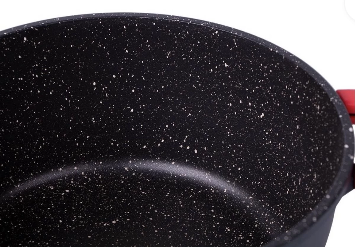 Bavary KATG22 Pan - Braadpan - Soeppan - Ø 22 Cm - Inductie - Keramisch - 3.3 Liter - Zwart 4 Bavary KATG22 Pan - Braadpan - Soeppan - Ø 22 Cm - Inductie - Keramisch - 3.3 Liter - Zwart - Afbeelding 4