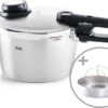 Fissler Vitavit Premium 2022 - Snelkookpan - 6 Liter - Met Stoominzet