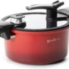 Rosmarino - Snelkookpan Met Glazen Deksel - Zwart - Ø24cm - 5 Liter - 100% PFAS & PFOA Vrij - Aluminium - Pressure Cooker - Non-stick Minerale Coating - Ergonomische Handgrepen - Geschikt Voor Alle Warmtebronnen