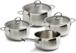 BK Excellent Pannenset - 4-delig - RVS - Inductie