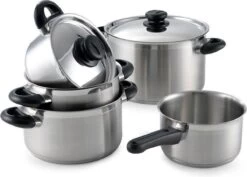 BK Karaat+ Pannenset - 5-delig - RVS – Geschikt Voor Alle Warmtebronnen