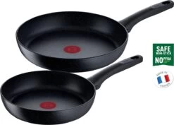 Tefal Black Stone Koekenpannenset - Ø 24/28 Cm -Korting Op Keukengerei 1200x861 1