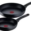 Tefal Black Stone Koekenpannenset - Ø 24/28 Cm