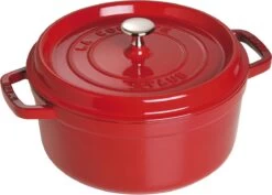 Staub - Ronde Cocotte 24 Cm - Kers 9 Staub - Ronde Cocotte 24 Cm - Kers -Korting Op Keukengerei 1200x862 4