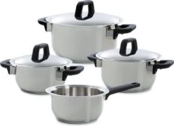 Gero Erik Kookpannenset - 4-delig - RVS - Inductie