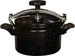 Kookkunst Holland 7 Liter Snelkookpan Aluminium Zwart 24 Cm - Inductie - Pressure Cooker