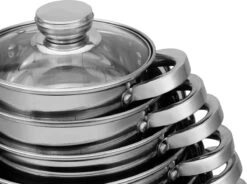 Edënbërg Classic Line - RVS Luxe Pannenset 12 Delig - Voorzien Van 9-Laags Bodem! -Korting Op Keukengerei 1200x892