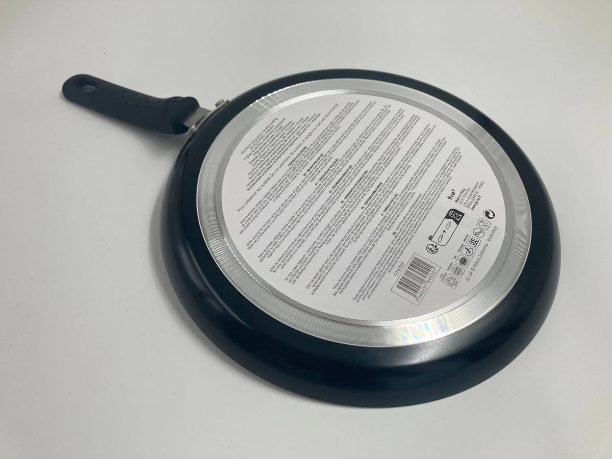 Zwarte Crêpe Pan 26 Centimeter Aluminium Inductiepan - Zwarte Pannenkoekenpan - Pan Met Steel 4 Zwarte Crêpe Pan 26 Centimeter Aluminium Inductiepan - Zwarte Pannenkoekenpan - Pan Met Steel - Afbeelding 4