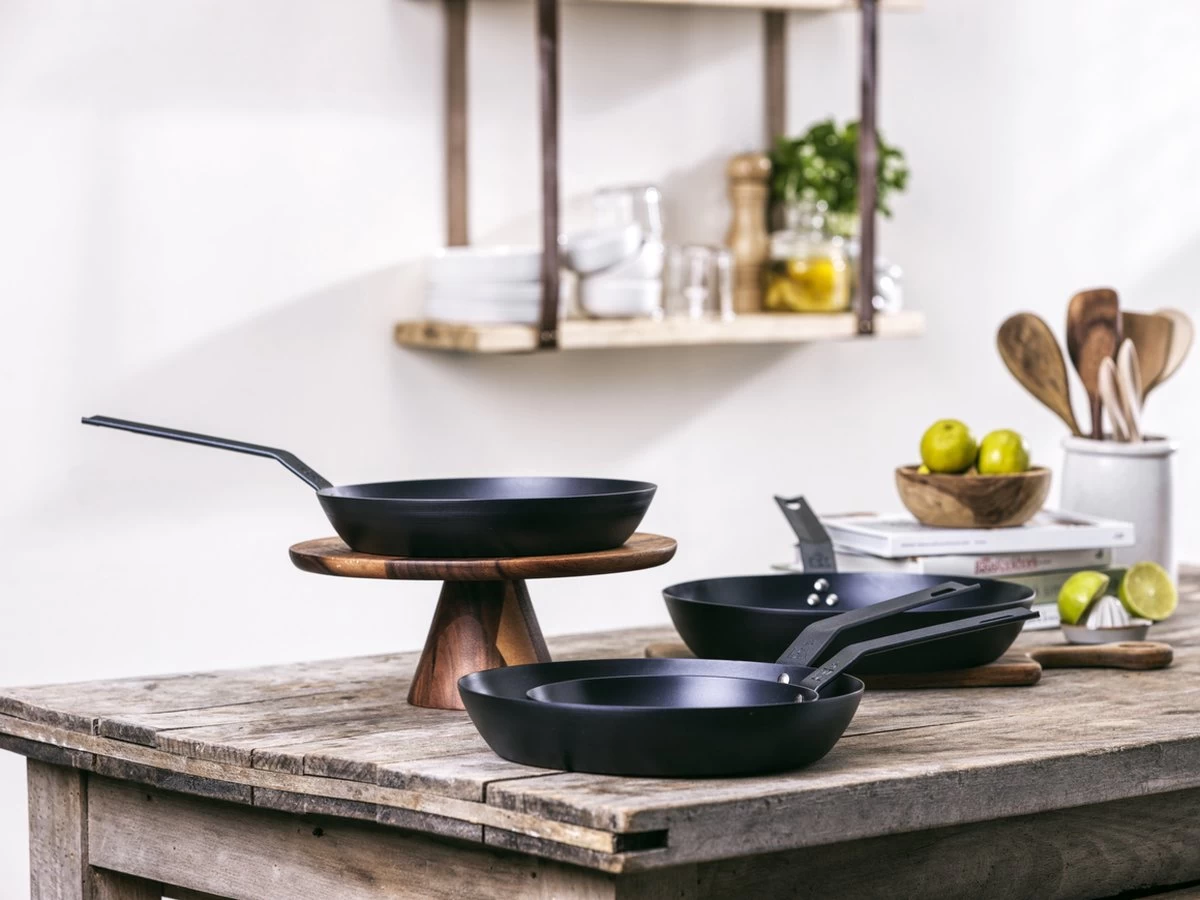 BK Solid Steel Koekenpan Ø 26 Cm - Plaatstaal - Inductie - BBQ 4 BK Solid Steel Koekenpan Ø 26 Cm - Plaatstaal - Inductie - BBQ - Afbeelding 4