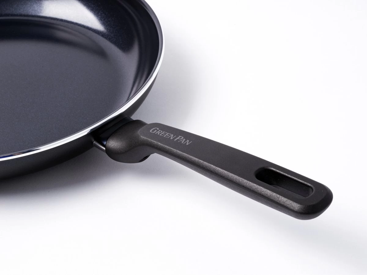 GreenPan Memphis Hapjespan 28cm - Zwart - Inductie - PFAS-vrij 3 GreenPan Memphis Hapjespan 28cm - Zwart - Inductie - PFAS-vrij - Afbeelding 3