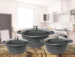 Cheffinger Steelpan Set 6-delig - 20-24-28cm - Zwart -Korting Op Keukengerei 1200x914 6