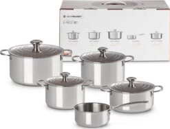 LE CREUSET - RVS Plus - Pannenset 5-delig 5 LE CREUSET - RVS Plus - Pannenset 5-delig -Korting Op Keukengerei 1200x915 1