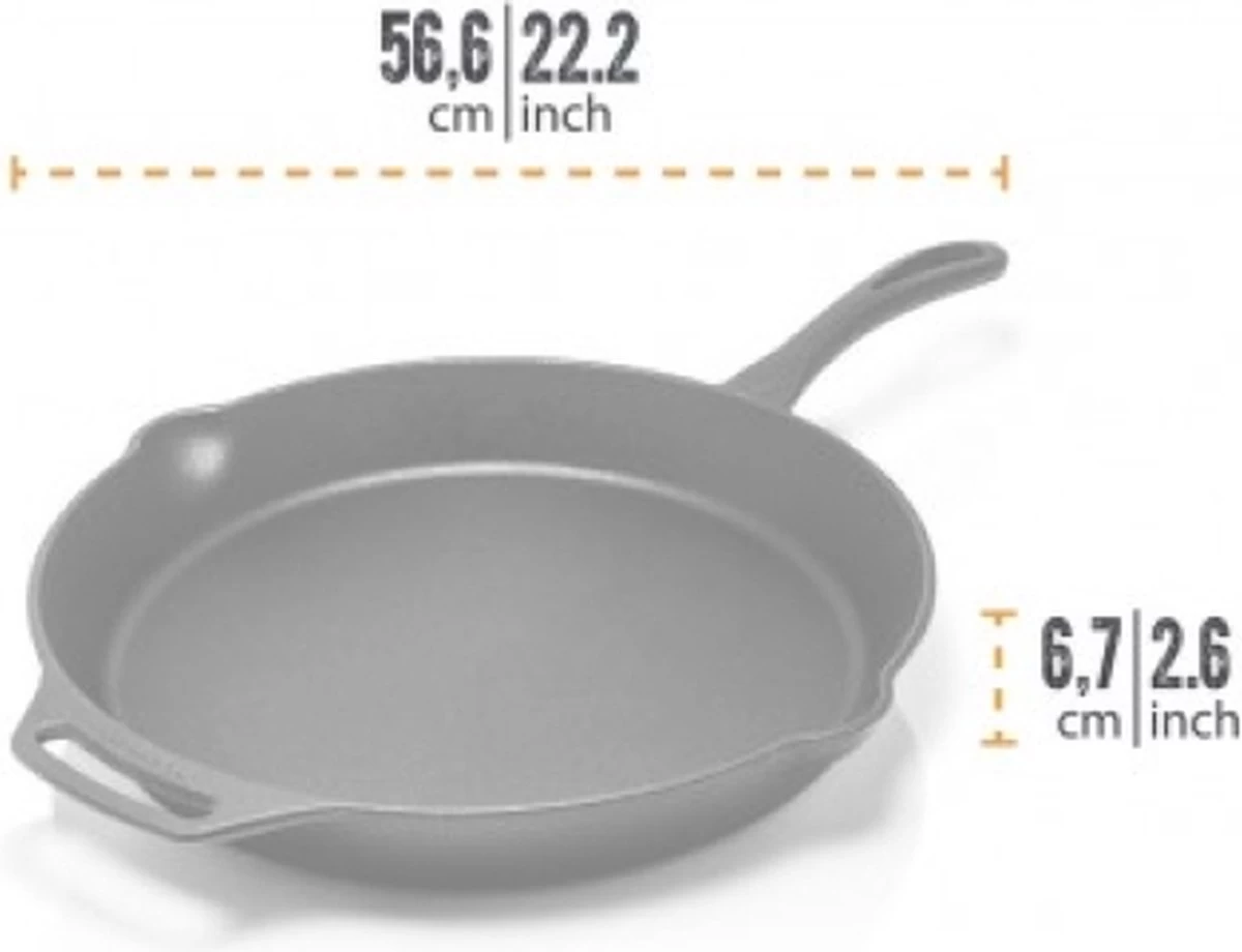 Petromax Skillet - Gietijzer - Koekenpan Met Steel En Handgreep - ø35cm Fp35t 2 Petromax Skillet - Gietijzer - Koekenpan Met Steel En Handgreep - ø35cm Fp35t - Afbeelding 2