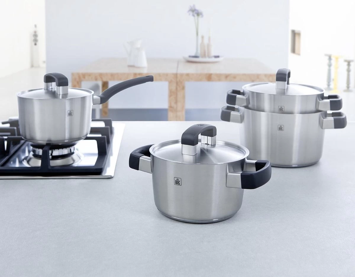 BK Conical Cool Soeppan - Ø 24 Cm - RVS - Inductie 2 BK Conical Cool Soeppan - Ø 24 Cm - RVS - Inductie - Afbeelding 2