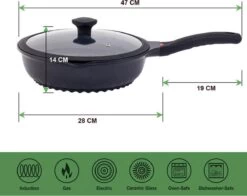 Wokpan - Multifunctionele 3 In 1 Pan Met Deksel + Wok + Hapjespan 28 Cm -Korting Op Keukengerei 1200x953 2