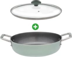 Primecook - Braadpan / Hapjespan Met Deksel - Ø 28 Cm - PFAS-vrij - Inductie - Ecoshield