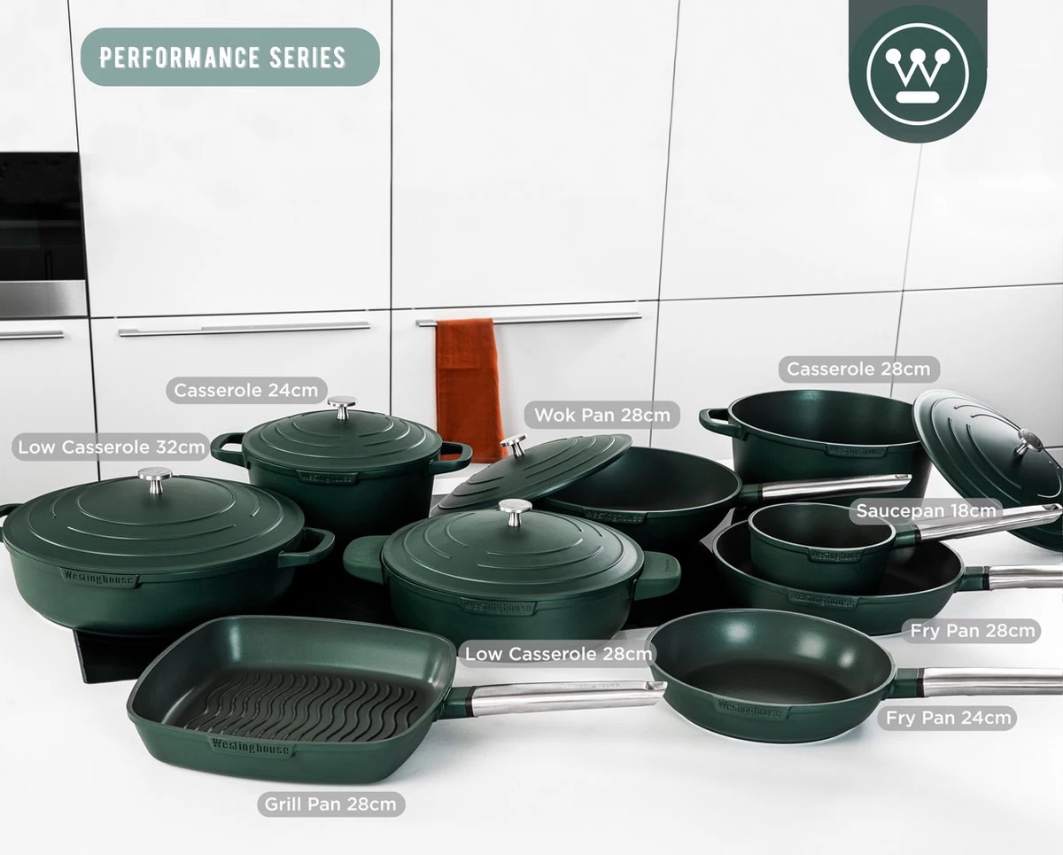 Westinghouse Performance Series - Koekenpan Inductie 24cm - Oven Geschikt - Groen 5 Westinghouse Performance Series - Koekenpan Inductie 24cm - Oven Geschikt - Groen - Afbeelding 5