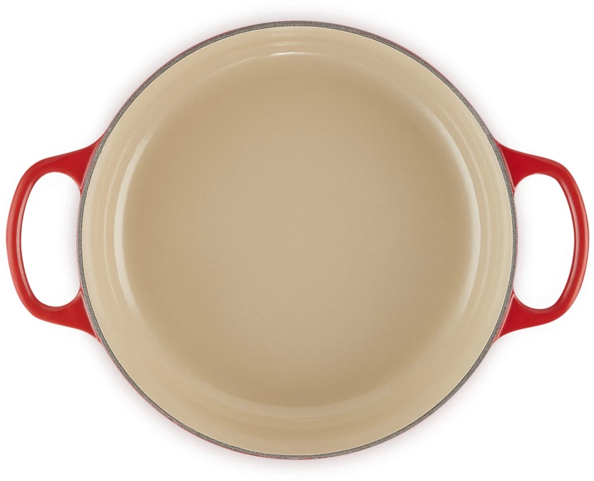 Le Creuset - Gietijzeren - Lage Braadpan - 24cm - Kersenrood 8 Le Creuset - Gietijzeren - Lage Braadpan - 24cm - Kersenrood - Afbeelding 8